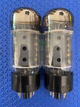 Load image into Gallery viewer, Matched Pair Sylvania EL34 6CA7 Fat Boy Output Tubes Valves NOS-Testing
