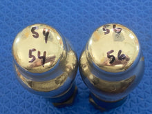 Load image into Gallery viewer, Matched Pair Sylvania 6H6 6H6G Vacuum Tubes Valves Shoulder ST-Shape Oak Leaf Bases
