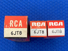 Load image into Gallery viewer, 3 RCA 6JT8 Vacuum Tubes NOS NIB Lot Of Three
