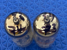 Load image into Gallery viewer, Matched Pair General Electric GE 6FQ7 / 6CG7 Vacuum Tubes Valves NOS NIB Copper Support Rods Top Filaments
