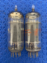 Load image into Gallery viewer, Matched Pair General Electric GE 6FQ7 / 6CG7 Vacuum Tubes Valves NOS NIB Copper Support Rods Top Filaments
