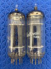 Load image into Gallery viewer, Matched Pair General Electric GE 6FQ7 / 6CG7 Vacuum Tubes NOS NIB Copper Support Rods Top Filaments
