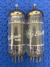 Load image into Gallery viewer, Matched Pair General Electric GE 6FQ7 / 6CG7 Vacuum Tubes NOS NIB Copper Support Rods Top Filaments
