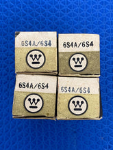 Load image into Gallery viewer, 4 Westinghouse 6S4 6S4A Vacuum Tubes Valves NOS NIB Lot Of Four
