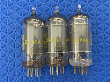 Load image into Gallery viewer, 3 Realistic Radio Shack 6AU6 6AU6A Vacuum Tubes Valves Gold Pins NOS NIB Lot Of Three
