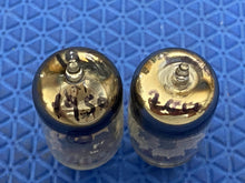 Load image into Gallery viewer, Matched Pair General Electric GE 12AU7 12AU7A ECC82 Vacuum Tubes Copper Support Rods
