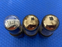 Load image into Gallery viewer, 3 General Electric GE Milspec 6Y6 JAN6Y6GT Vacuum Tubes Valves Black Plate NOS NIB Lot Of Three
