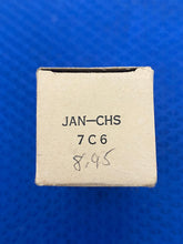 Load image into Gallery viewer, Sylvania 7C6 JANCHS7C6 Vacuum Tube Milspec NOS NIB
