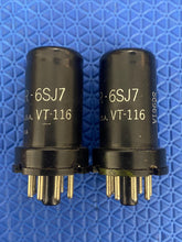 Load image into Gallery viewer, Matched Pair Ken-Rad JAN-CKR-6SJ7 6SJ7 VT116 Vacuum Tubes Milspec World War Two Vintage NOS-Testing

