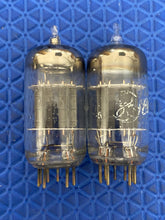 Load image into Gallery viewer, Matched Pair General Electric GE 12AU7 12AU7A ECC82 Vacuum Tubes Copper Support Rods

