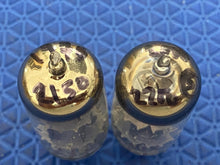 Load image into Gallery viewer, Matched Pair General Electric GE 12AU7 12AU7A ECC82 Vacuum Tubes Copper Support Rods
