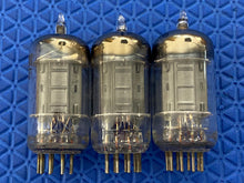 Load image into Gallery viewer, 3 Lansdale 12AU7 / ECC82 Vacuum Tubes 17MM Black Plates Copper Support Rods Early Production Lot Of Three
