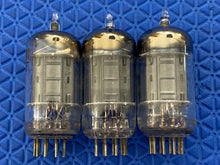 Load image into Gallery viewer, 3 Lansdale 12AU7 / ECC82 Vacuum Tubes 17MM Black Plates Copper Support Rods Early Production Lot Of Three
