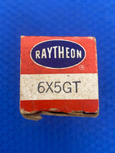 Load image into Gallery viewer, Raytheon 6X5 6X5GT Vacuum Tube Rectifier Black Plates NOS NIB
