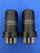 Load image into Gallery viewer, Matched Pair Cunningham 6SJ7 Vacuum Tubes
