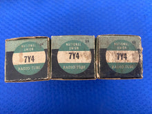 Load image into Gallery viewer, 3 National Union NU 7Y4 Vacuum Tubes NOS NIB Lot Of Three
