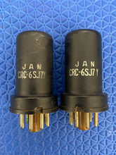 Load image into Gallery viewer, Matched Pair RCA JANCRC6SJ7Y 6SJ7 VT116 Vacuum Tubes Milspec World War Two Vintage NOS-Testing
