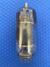 Load image into Gallery viewer, Matched Pair Sylvania 6SN7 6SN7GTB Vacuum Tubes Valves Black Wing Plate Silver Top Chrome Dome
