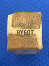 Load image into Gallery viewer, Matched Pair General Electric GE Milspec 6Y6 JAN6Y6GT Vacuum Tubes Black Plate NOS NIB
