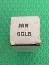 Load image into Gallery viewer, General Electric GE 6CL6 JAN6CL6 Vacuum Tube Black Plate Milspec NOS NIB
