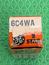 Load image into Gallery viewer, General Electric GE 6C4 6C4WA Five Star Vacuum Tube Milspec Triple Mica NOS NIB
