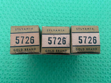 Load image into Gallery viewer, 3 Sylvania Gold Brand 6AL5 5726 6097 Vacuum Tubes NOS NIB Lot Of Three
