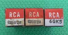 Load image into Gallery viewer, 3 RCA 6GK5 Vacuum Tubes NOS NIB Lot of Three

