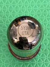 Load image into Gallery viewer, CBS-Hytron 5Y3 USNCHY5Y3WGTA Vacuum Tube Black Plate Milspec Triple 3 Mica Micanol Base
