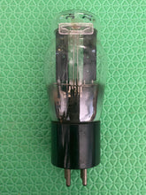 Load image into Gallery viewer, RCA Cunningham Radiotron Number Type 80 Vacuum Tube Rectifier Black Plates Engraved Base Shoulder ST Shape Hanging Filaments
