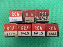 Load image into Gallery viewer, 7 RCA 6AL5 Vacuum Tubes NOS NIB Lot Of Seven
