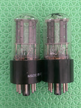 Load image into Gallery viewer, Matched Pair CBS Hytron 12SN7 12SN7GT Vacuum Tubes Valves Black T Plates NOS NIB
