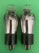 Load image into Gallery viewer, Matched Pair Sylvania 6J5 6J5G Vacuum Tubes Coke Bottle / Shoulder ST-Shape
