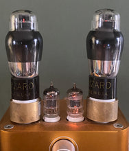 Load image into Gallery viewer, Matched Pair Tung-Sol Wizard Ken-Rad 6K6 6K6G Vacuum Tubes Black And Silver Bottles ST Shoulder Style NOS-Testing
