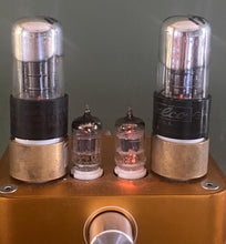 Load image into Gallery viewer, Matched Pair Sylvania 6K6 6K6GT Vacuum Tubes Silver Tops
