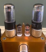 Load image into Gallery viewer, Matched Pair General Electric GE 6K6 6K6GT Black Plate Vacuum Tubes

