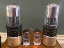 Load image into Gallery viewer, 4 Sylvania 6K6 6K6GT Chrome Dome / Silver Top Vacuum Tubes Lot Of Four
