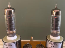 Load image into Gallery viewer, Matched Pair General Electric GE 6005 6AQ5 Black Plate Vacuum Tubes
