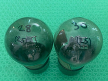 Load image into Gallery viewer, Matched Pair Majestic Number / Type 27 G-27 Vacuum Tubes Mesh Plates Globe / Balloon Bottles
