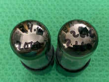 Load image into Gallery viewer, Matched Pair General Electric GE 6K6 6K6GT Black Plate Vacuum Tubes
