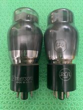 Load image into Gallery viewer, Matched Pair RCA 6F6 6F6G Vacuum Tubes ST Shoulder Shape
