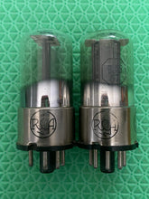 Load image into Gallery viewer, Matched Pair RCA 6J5 6J5GT Metal Base Vacuum Tubes NOS-Testing
