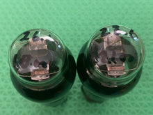 Load image into Gallery viewer, Matched Pair Tung-Sol Wizard Ken-Rad 6K6 6K6G Vacuum Tubes Black And Silver Bottles ST Shoulder Style NOS-Testing
