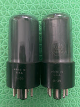Load image into Gallery viewer, Matched Pair RCA 6V6 6V6GT Silver Top Gray Glass Vacuum Tubes
