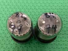 Load image into Gallery viewer, Matched Pair General Electric GE 6SN7 6SN7GTA Vacuum Tubes Copper Support Rods NOS-Testing
