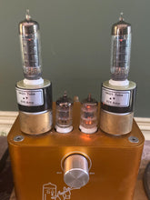 Load image into Gallery viewer, Matched Pair General Electric GE 6005 6AQ5 Black Plate Vacuum Tubes
