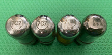 Load image into Gallery viewer, 4 US-Made 7C7 Vacuum Tubes Lot Of Four
