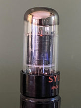 Load image into Gallery viewer, Sylvania 6K6 6K6GT Vacuum Tube Black Plate Chrome Dome / Silver Top NOS-Testing
