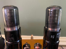 Load image into Gallery viewer, Matched Pair General Electric GE 6K6 6K6GT Vacuum Tubes Black Glass NOS-Testing

