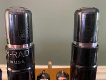Load image into Gallery viewer, Matched Pair Ken-Rad 6K6 6K6GT Vacuum Tubes Black Glass
