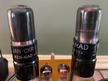 Load image into Gallery viewer, Matched Pair Ken-Rad 6K6 6K6GT Vacuum Tubes Black Glass
